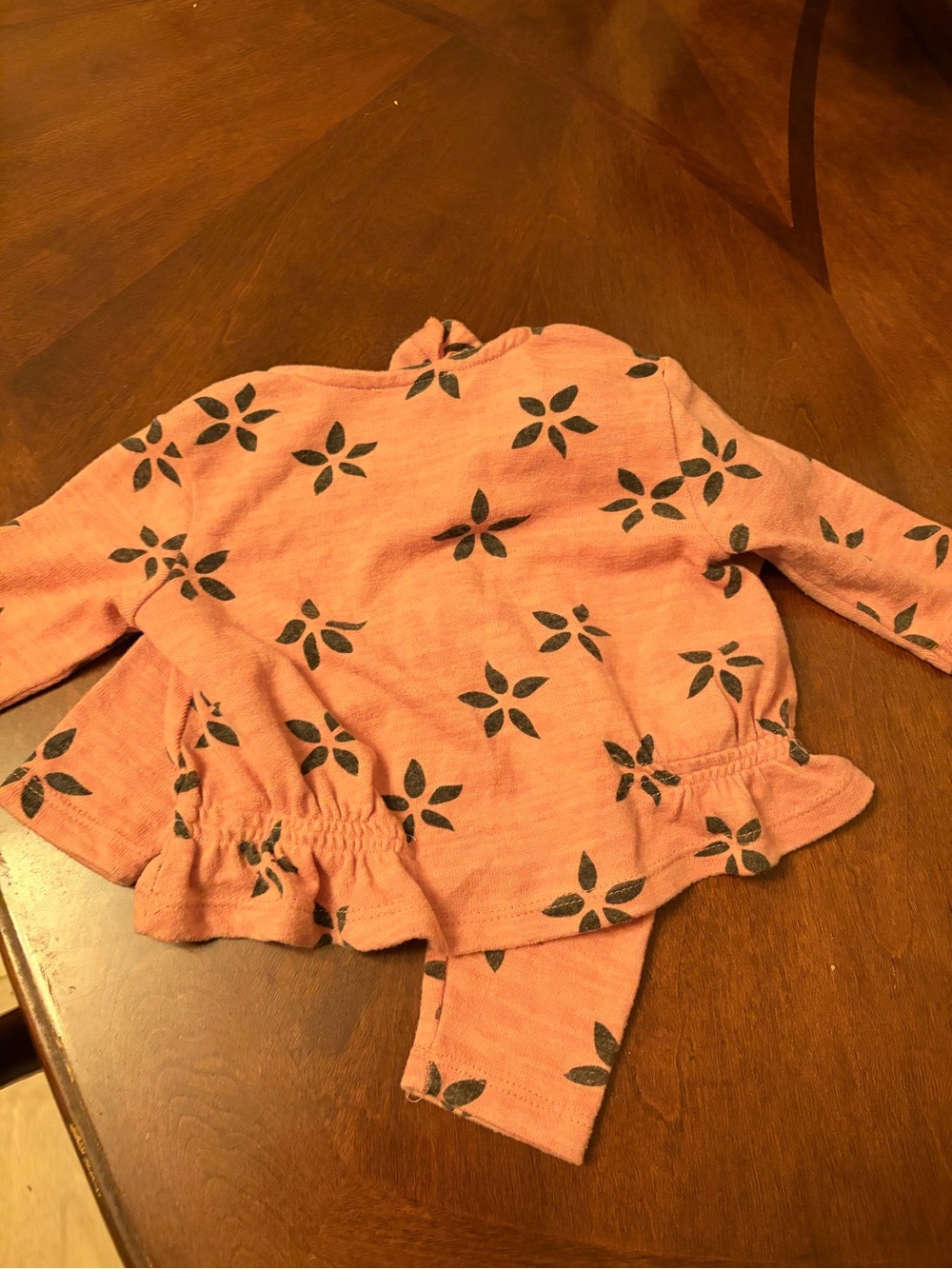 Jessica Simpson Pink Floral Knit Matching Sweater Set